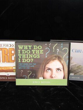 Joyce Meyer Lot 3 Christian Values Teaching CD Sets Cure For Worry Stress Why Do